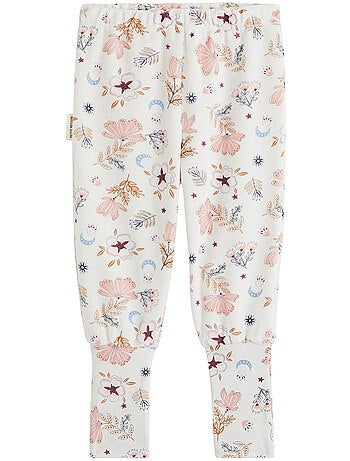 Lot de 2 pyjamas bébé 2 pièces en velours à pieds retroussables cléo