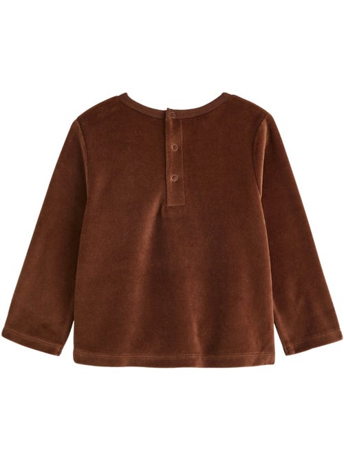 Lot de 2 pyjamas bébé 2 pièces en velours à pieds retroussables mathéo - Kiabi Lot de 2 pyjamas bébé 2 pièces en velours à pieds retroussables mathéo - Kiabi