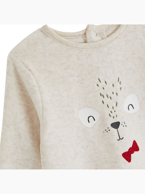 Lot de 2 pyjamas bébé 2 pièces en velours pistache - Kiabi Lot de 2 pyjamas bébé 2 pièces en velours pistache - Kiabi