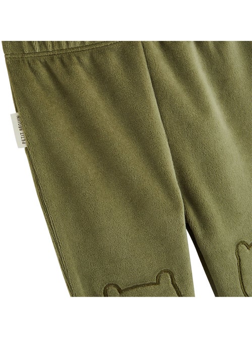 Lot de 2 pyjamas bébé 2 pièces en velours pistache - Kiabi Lot de 2 pyjamas bébé 2 pièces en velours pistache - Kiabi