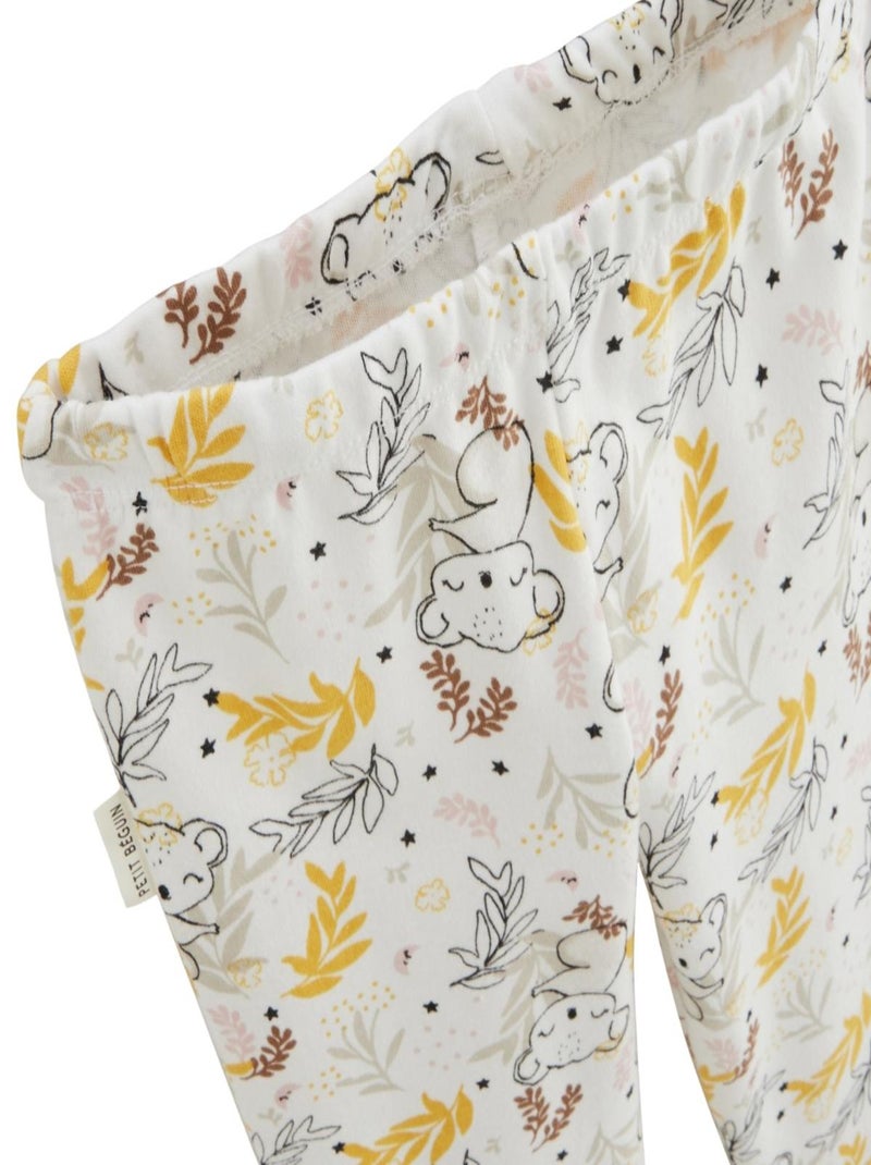 Lot de 2 pyjamas bébé Adele Jaune - Kiabi