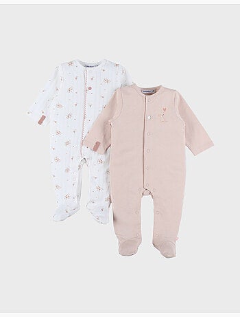 Lot de 2 pyjamas bébé, coton Noukie's