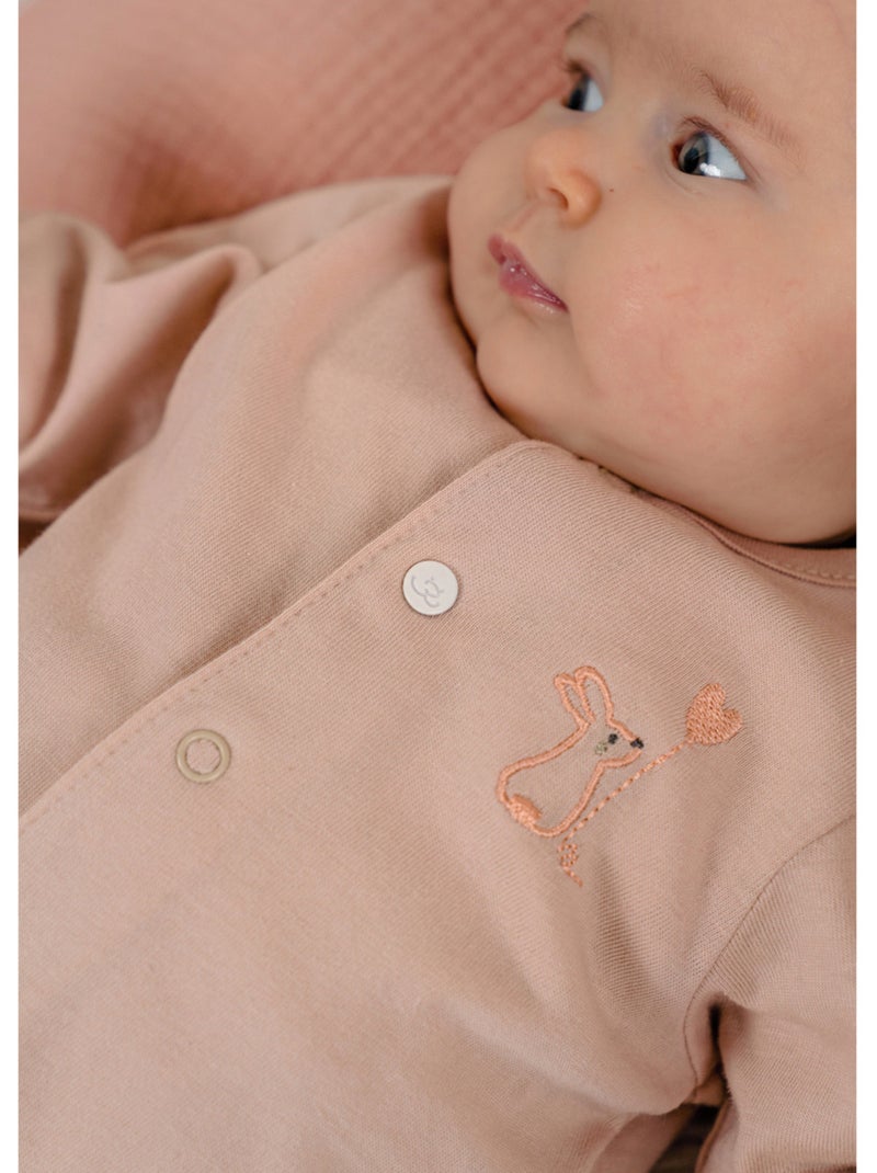 Lot de 2 pyjamas bébé, coton Noukie's Rose - Kiabi