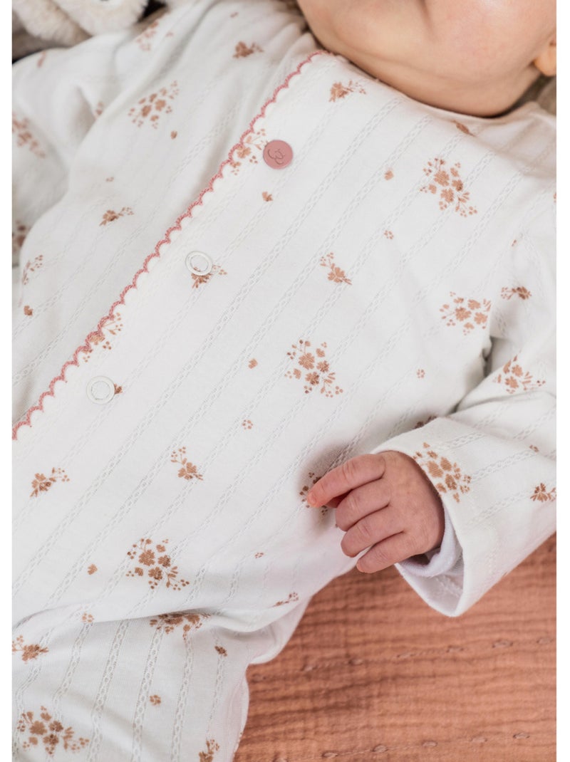 Lot de 2 pyjamas bébé, coton Noukie's Rose - Kiabi
