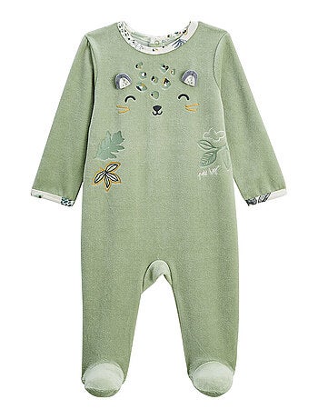 Lot de 2 pyjamas bébé en velours Boavista