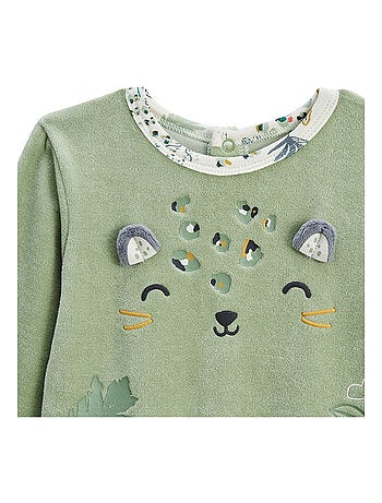 Lot de 2 pyjamas bébé en velours Boavista
