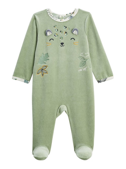 Lot de 2 pyjamas bébé en velours Boavista - Kiabi