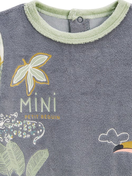 Lot de 2 pyjamas bébé en velours Boavista - Kiabi