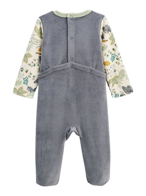 Lot de 2 pyjamas bébé en velours Boavista - Kiabi