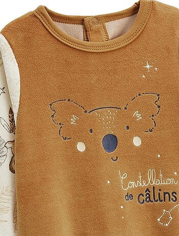 Lot de 2 pyjamas bébé en velours Constellation
