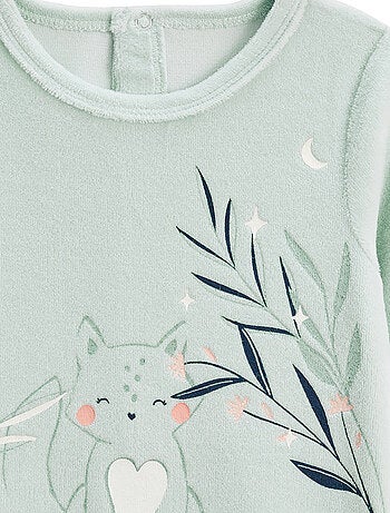 Lot de 2 pyjamas bébé en velours Dina