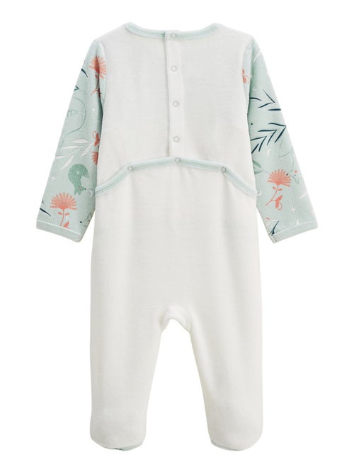 Lot de 2 pyjamas bébé en velours Dina - Kiabi