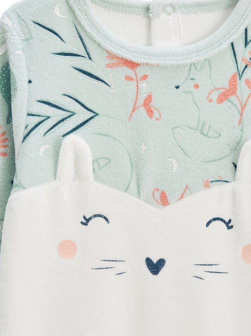 Lot de 2 pyjamas bébé en velours Dina - Kiabi