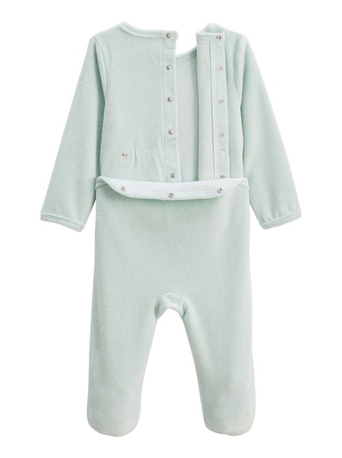 Lot de 2 pyjamas bébé en velours Dina - Kiabi