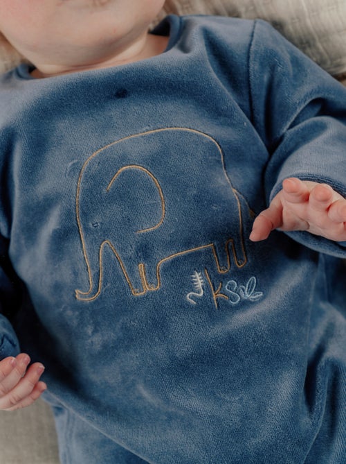 Lot de 2 pyjamas bébé en velours doux Noukie's - Kiabi