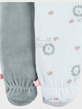 Lot de 2 pyjamas bébé en velours doux Noukie's