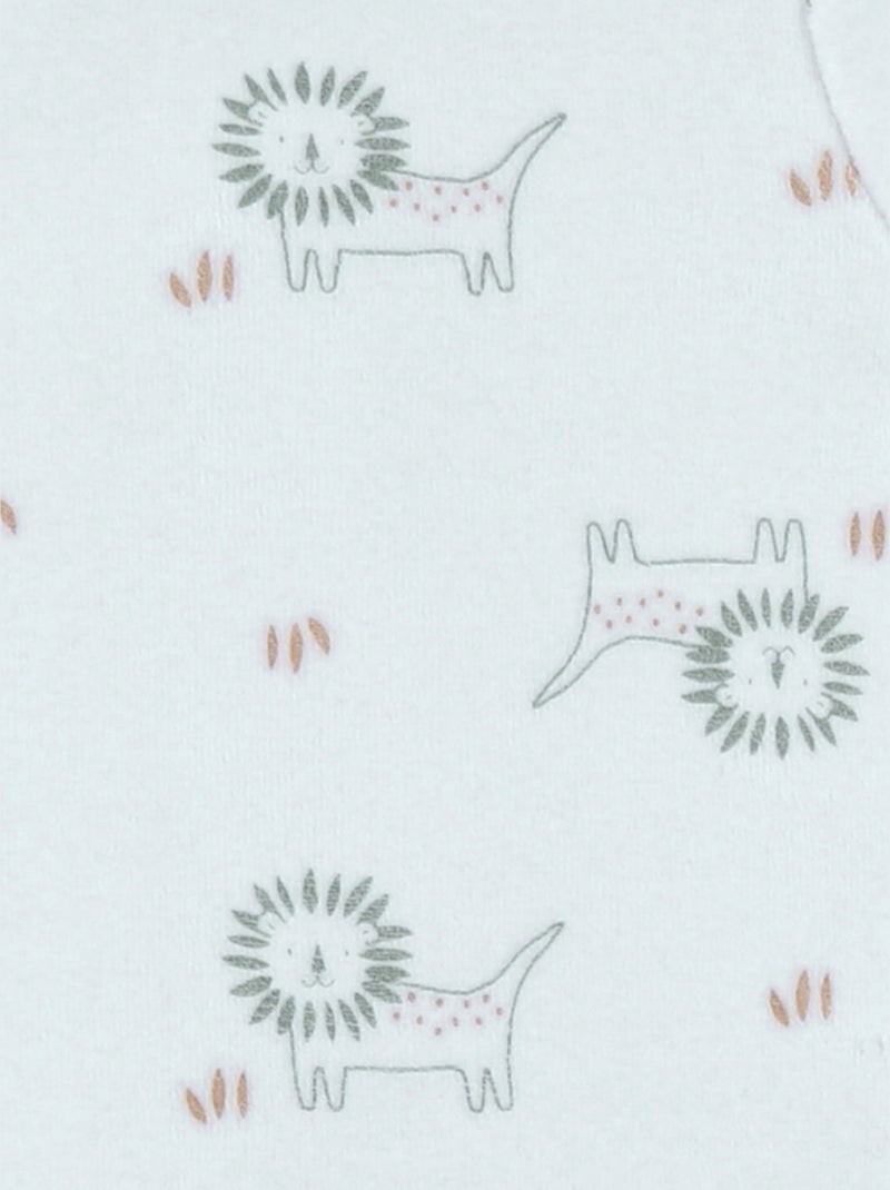 Lot de 2 pyjamas bébé en velours doux Noukie's Beige - Kiabi