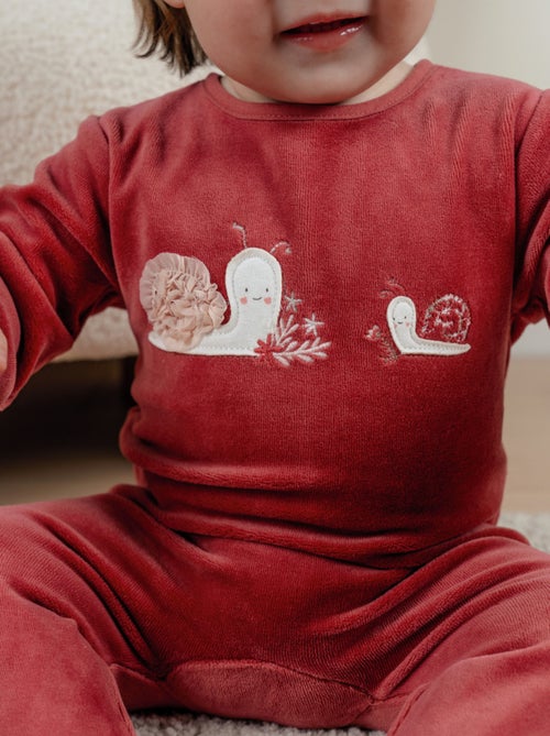 Lot de 2 pyjamas bébé en velours doux Noukie's - Kiabi