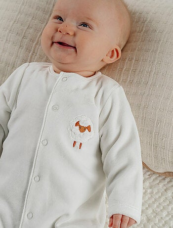 Lot de 2 pyjamas bébé en velours doux Noukie's
