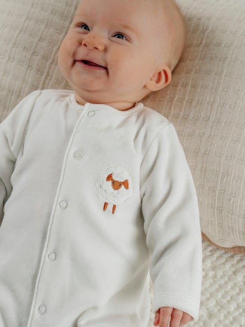 Lot de 2 pyjamas bébé en velours doux Noukie's - Kiabi