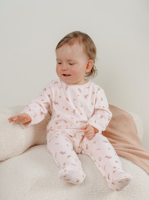 Lot de 2 pyjamas bébé en velours doux Noukie's - Kiabi