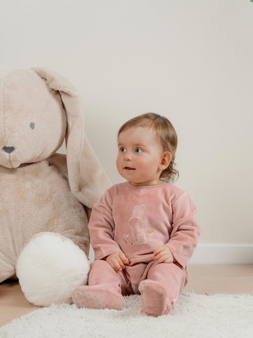 Lot de 2 pyjamas bébé en velours doux Noukie's - Kiabi