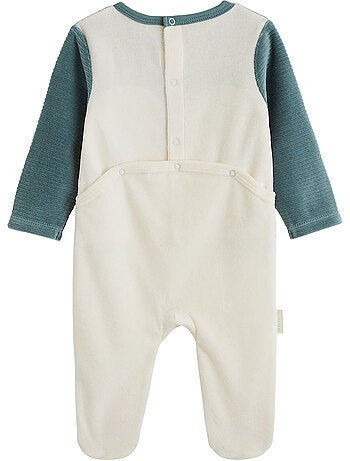Lot de 2 pyjamas bébé en velours Ginkgo