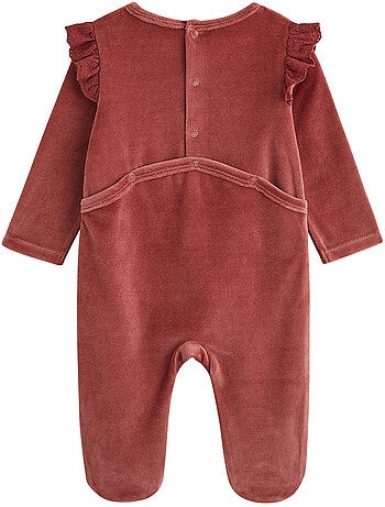 Lot de 2 pyjamas bébé en velours léa