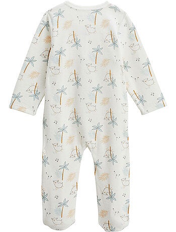 Lot de 2 pyjamas bébé en velours Noisette