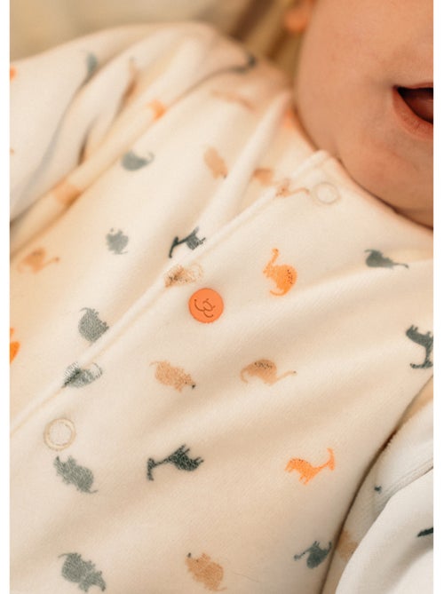 Lot de 2 pyjamas bébé en velours Noukie's - Kiabi