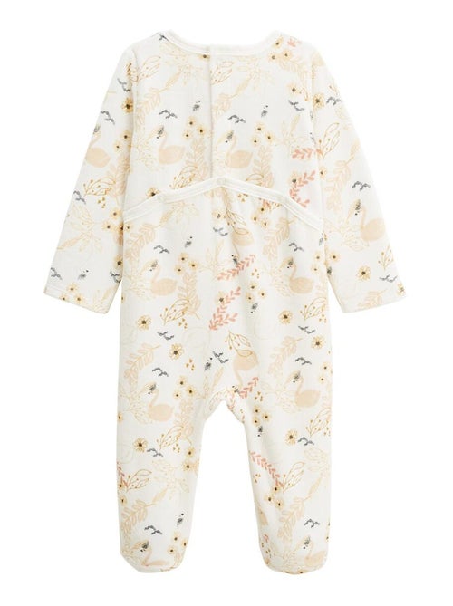 Lot de 2 pyjamas bébé en velours Swan - Kiabi