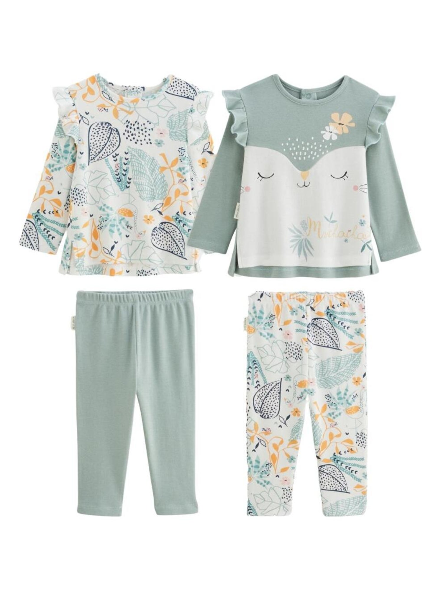 Petit Béguin - Lot De 2 Pyjamas Bébé Holamuchacha