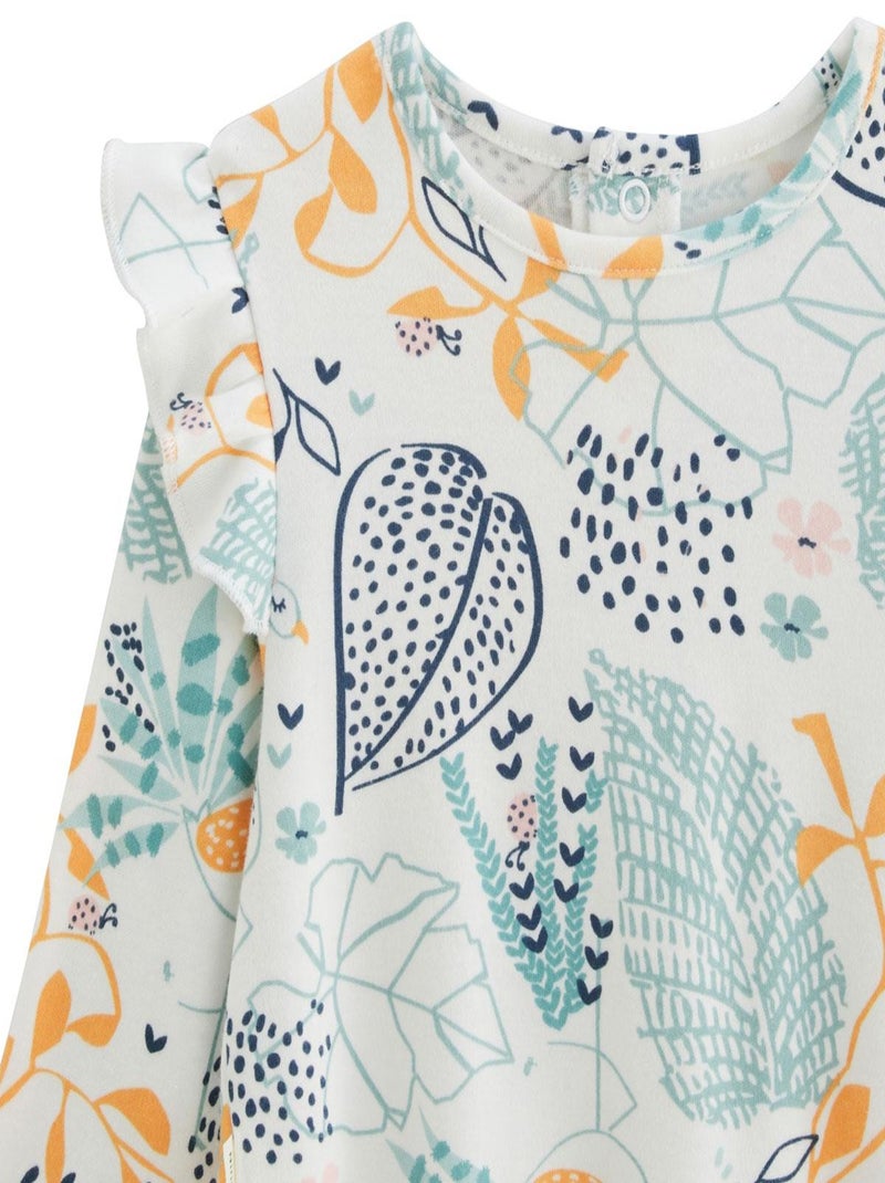 Lot de 2 pyjamas bébé Holamuchacha Ecru - Kiabi