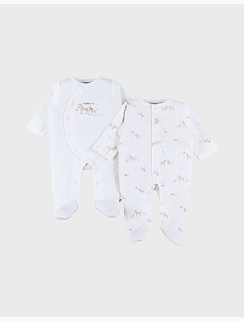 Lot de 2 pyjamas bébé, jersey Noukie's