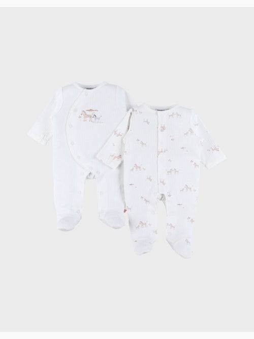 Lot de 2 pyjamas bébé, jersey Noukie's - Kiabi