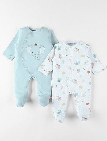 Lot de 2 Pyjamas bébé, Jersey Noukie's