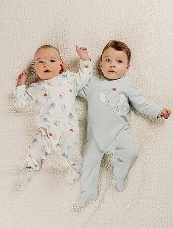 Lot de 2 Pyjamas bébé, Jersey Noukie's