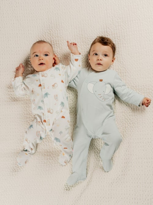Lot de 2 Pyjamas bébé, Jersey Noukie's - Kiabi