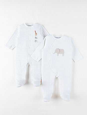 Lot de 2 Pyjamas bébé, Jersey Noukie's