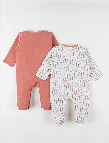 Lot de 2 Pyjamas bébé, Jersey Noukie's