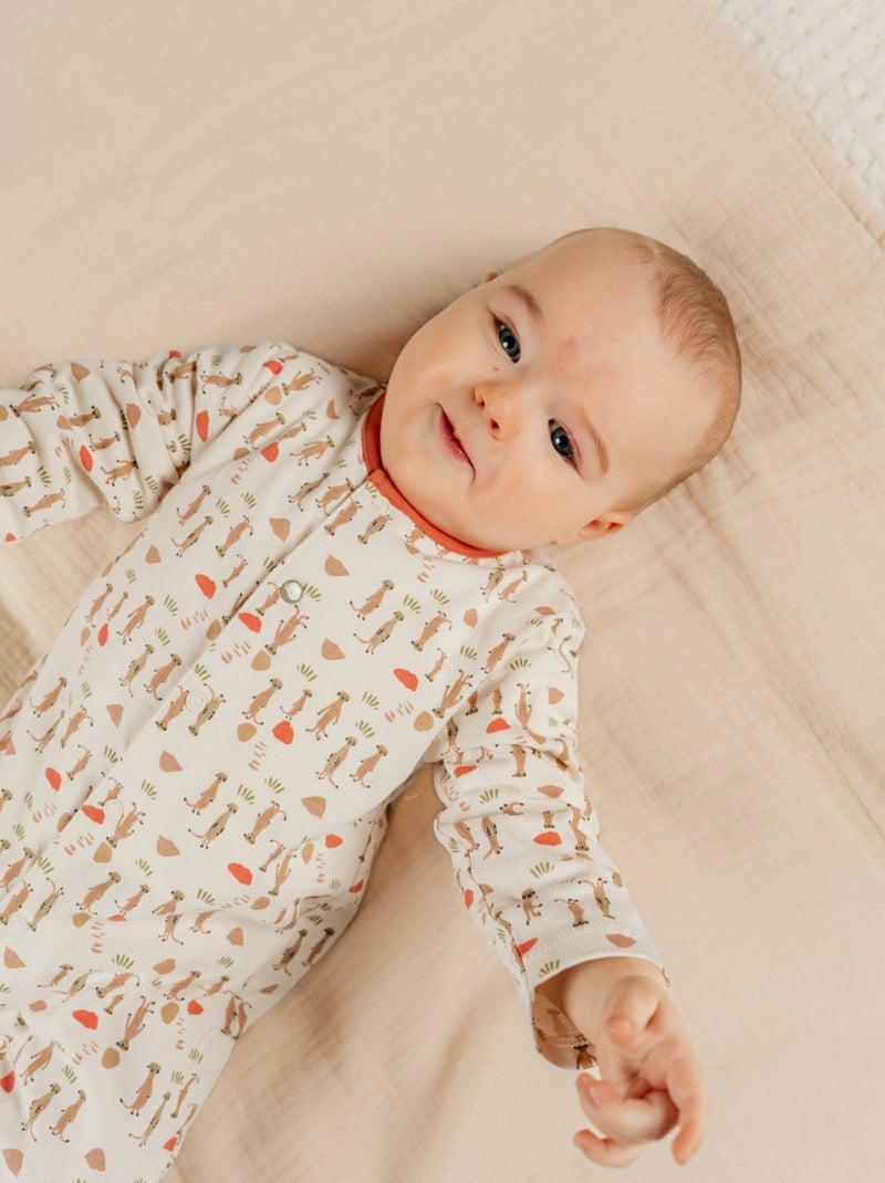 Lot de 2 Pyjamas bébé, Jersey Noukie's Ecru - Kiabi