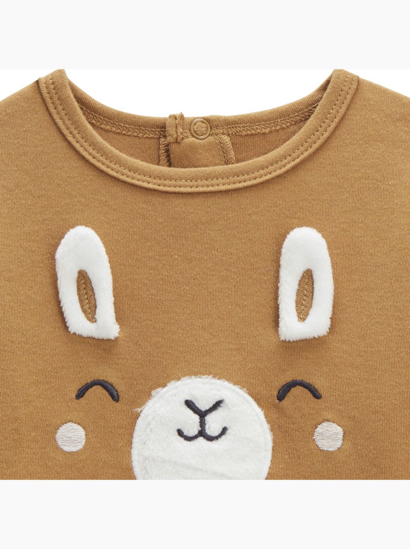 Lot de 2 pyjamas bébé Lamascotte Camel - Kiabi