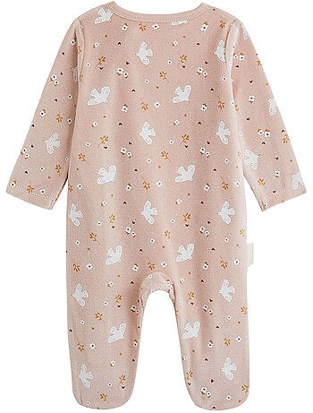 Lot de 2 pyjamas bébé ouverture zippée miette