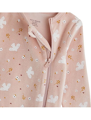 Lot de 2 pyjamas bébé ouverture zippée miette