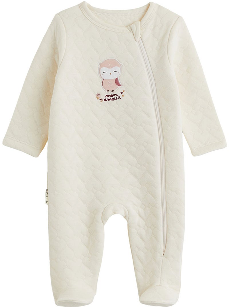 Lot de 2 pyjamas bébé ouverture zippée miette Rose - Kiabi