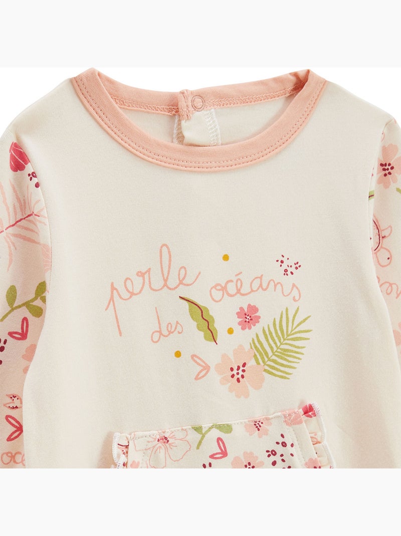 Lot de 2 pyjamas bébé Santa Giulia Orange corail - Kiabi