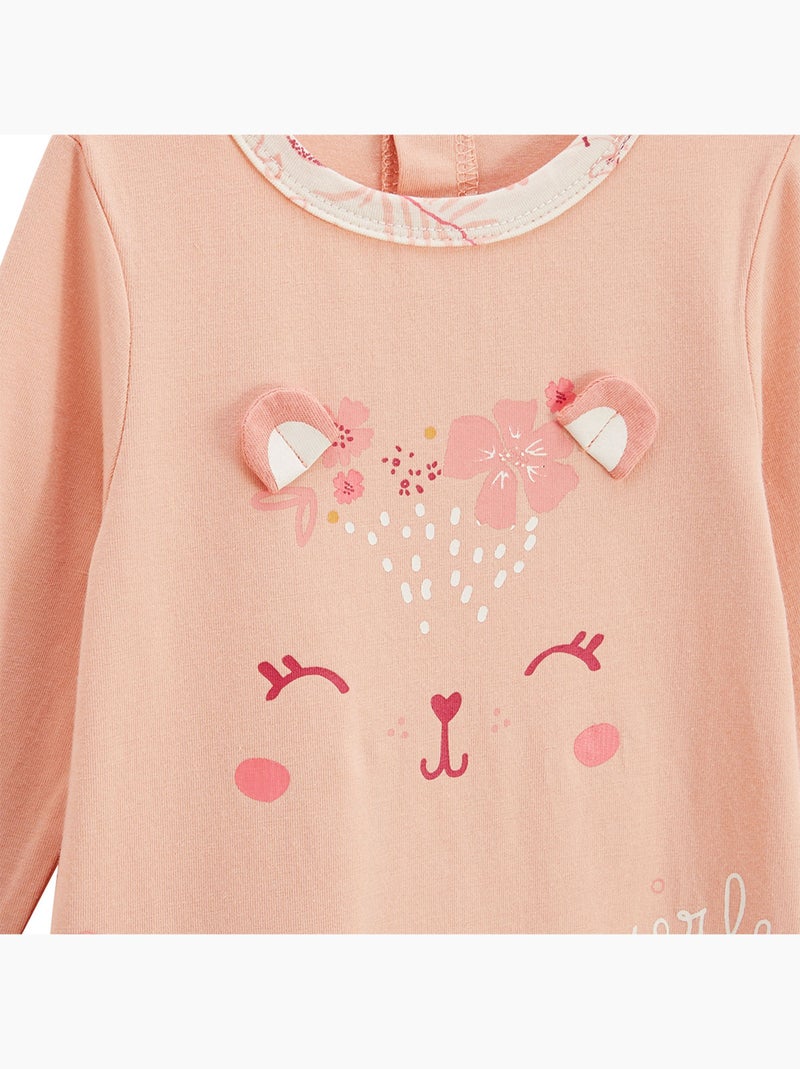 Lot de 2 pyjamas bébé Santa Giulia Orange corail - Kiabi