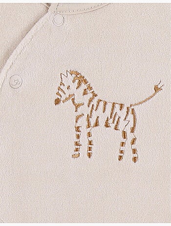 Lot de 2 pyjamas bébé, velours Noukie's