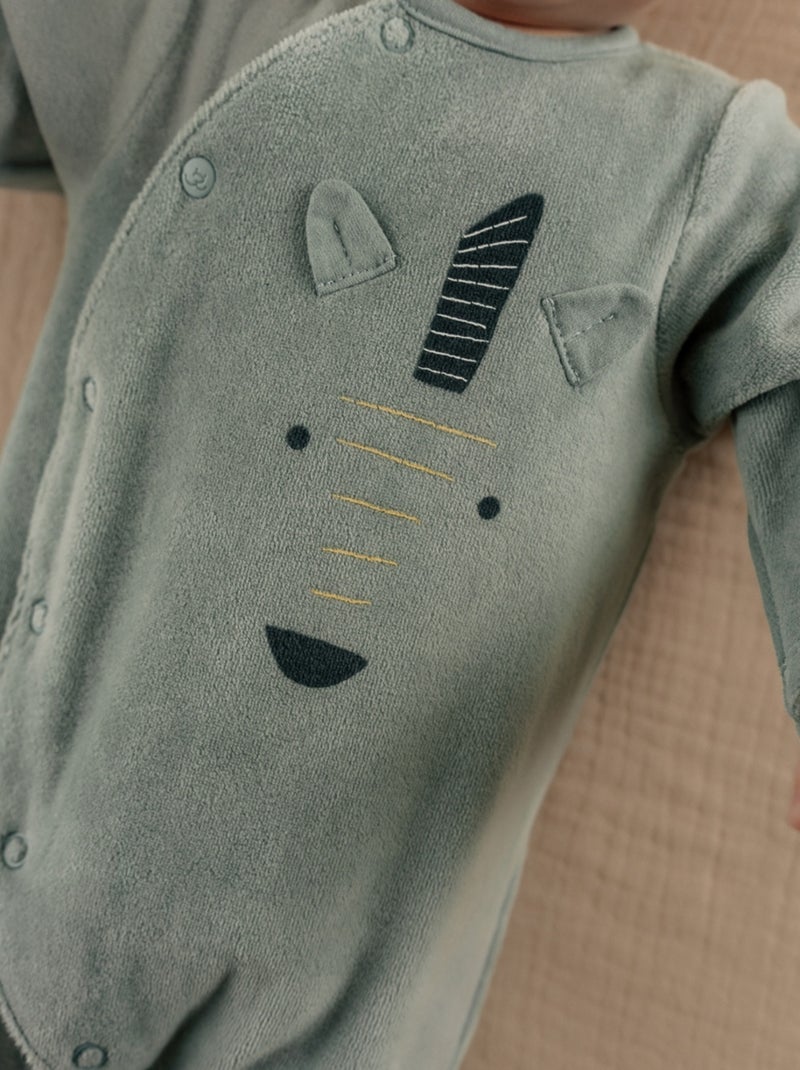 Lot de 2 Pyjamas bébé, Velours Noukie's Blanc - Kiabi