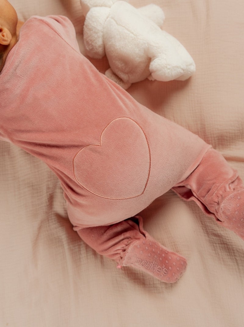 Lot de 2 Pyjamas bébé, Velours Noukie's Rose - Kiabi